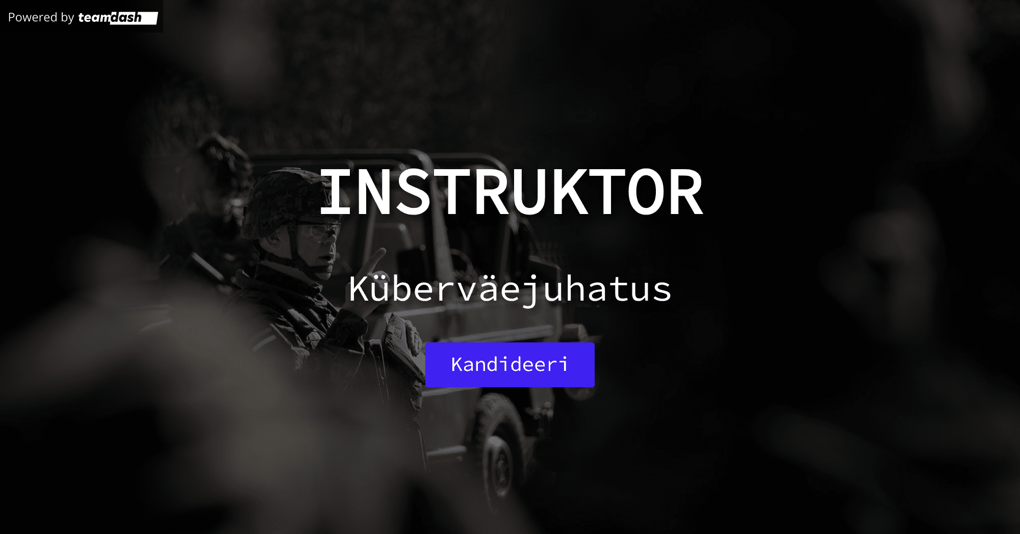 Küberväejuhatus otsib instruktorit!