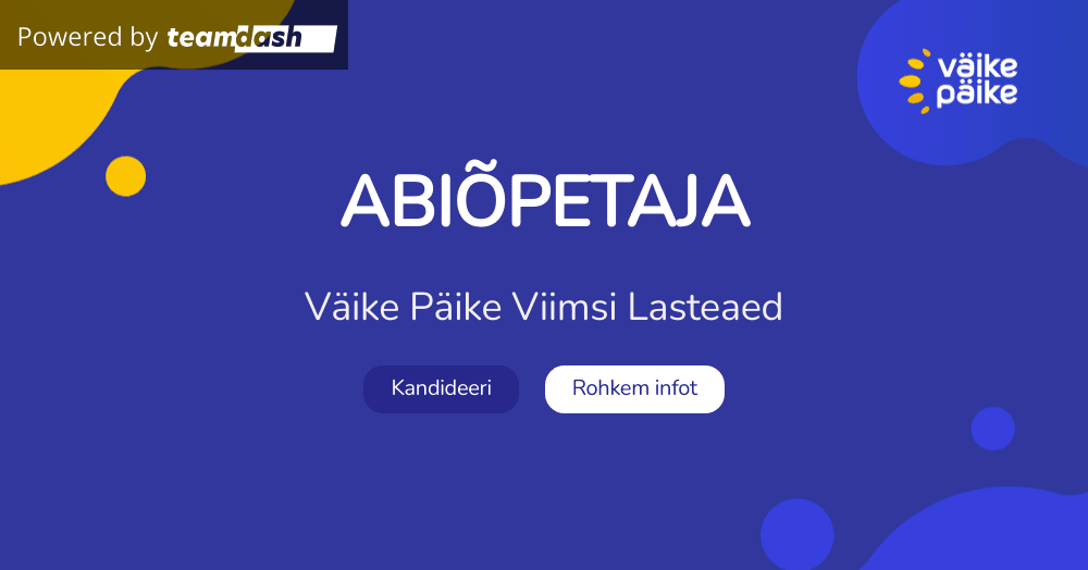 Soosepa Raba Otsime rõõmsameelselt abiõpetajat!